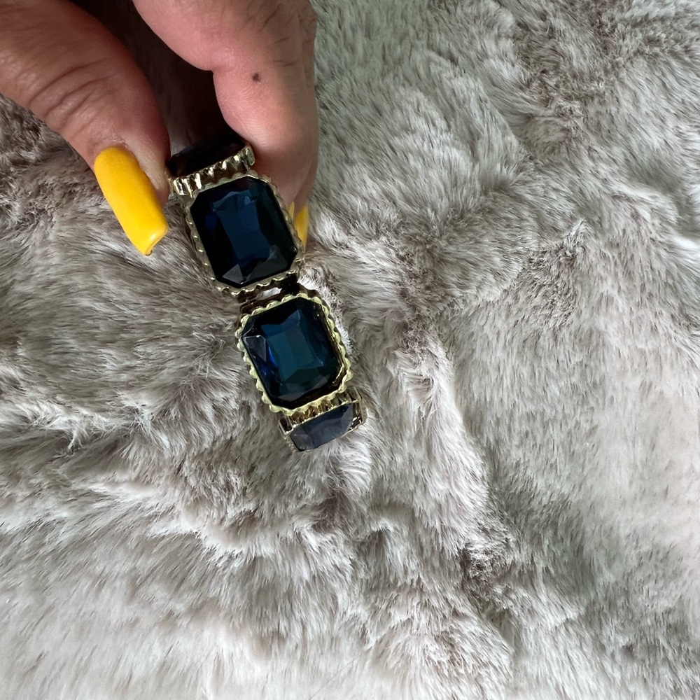 Luxurious Blue and Gold Women's Bracelet